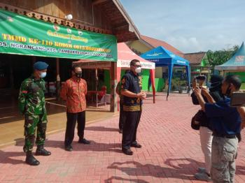 Camat Tambakrejo Liputan Media Terkait Kegiatan Program TMMD 110 Bojonegoro